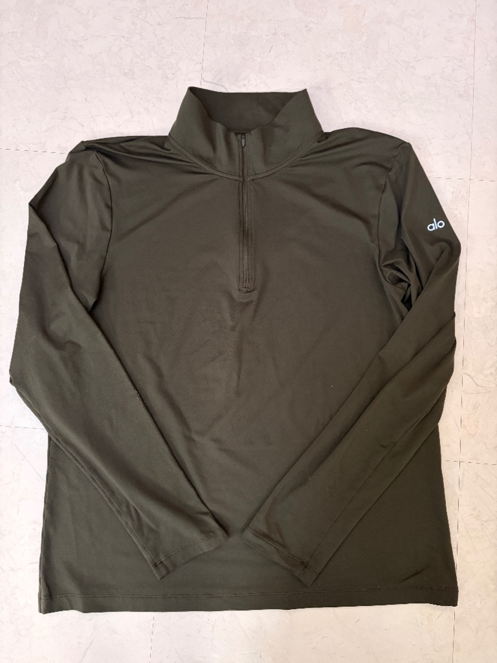ALO YOGA Conquer Reform 1/4 Zip - Green